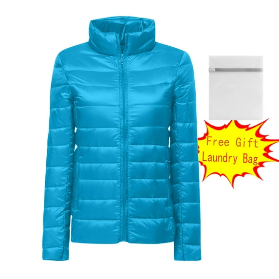 Winter Saving Womens Plus Size Puffer Jacket Slim Casual Zippers Loose Long Sleeve Bomber Warm Blouse Coat Short Tops Parkas