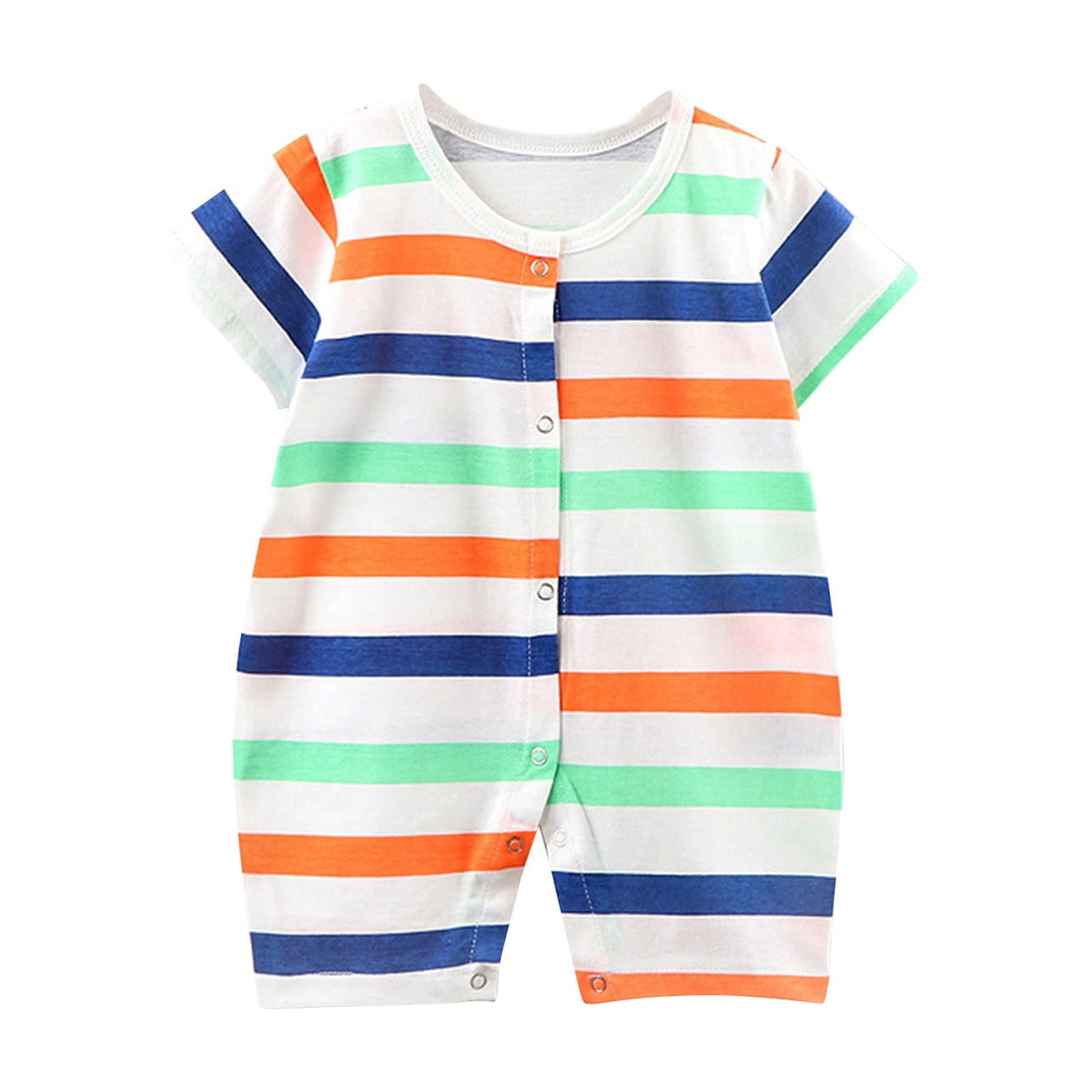 MCHIVER Cherry Blossom Baby Bodysuit - 100% Cotton Short Sleeve Onesie For Newborns 0-24 Months, Boy & Girl