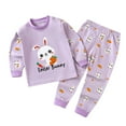 thumbnail image 1 of Winter Saving! Yievot Fall 3 Months-5 Years Kid Baby Girls Pjs Set Animals Printed Long Sleeve Sleepwear Soft Lightweight Toddler Girl Loungewear Outfit Sets 2024 Summer Baby Outfits on Clearance, 1 of 3
