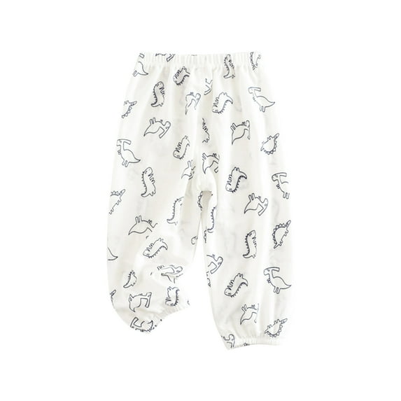 Winter Saving! Yievot Newborn Baby Boy Pants Cotton Linen Dinosaur Cartoons Pringting Casual Leggings Children Girls Pajamas Pants Clothes 2-7 Years 2024 Spring Baby Outfits Gifts on Clearance