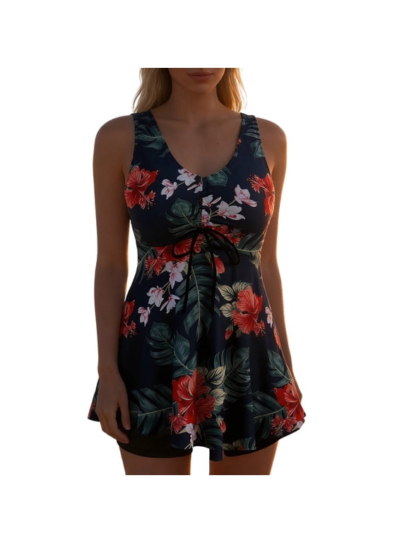 Womens Athletic 2 Piece Tankini Swimsuits with Shorts Swim Tank Tops with Boyshorts Bathing Suits 2026 Summer Beach