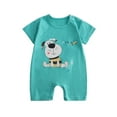 thumbnail image 1 of Yievot Toddler Baby Girls Boys Jumpsuit Short Sleeve Onesie Romper Fashion Printed T-Shirt Round Neck Bodysuit Clothes for 0-12 Month Baby Boy, 1 of 3