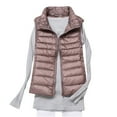 thumbnail image 1 of Winter Savings 2024 Olyvenn Women's Lightweight Down Vest Stand Collar Sleeveless Zip Up Puffer Jacket Gilet Body Warmer Waistcoat Outwear Khaki 16, 1 of 6