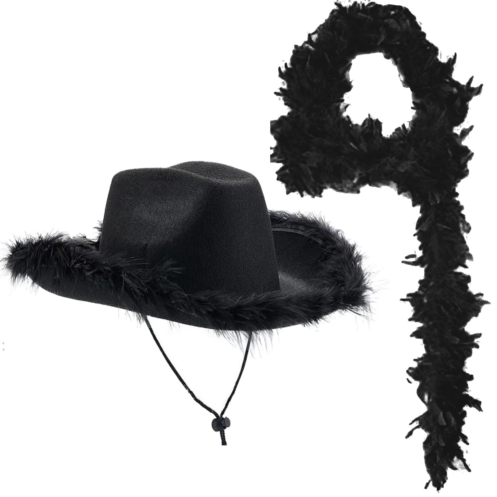  Cowboy Hat Feathers Men