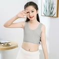 thumbnail image 1 of Azrian Seamless Training Sports Bra - Kids Girls Underwear Cotton Bra Vest Children Underclothes Sport Undies Clothes Everyday Lightly Padded T-Shirt Bra, 1 of 6