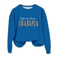 thumbnail image 1 of Winter Savings Clearacne Zip Up Sweatshirt Women Grandma Sweatshirt For Women Fall Crew Neck Sweatshirts No Hood Happiness Is Being A Grandma, 1 of 3