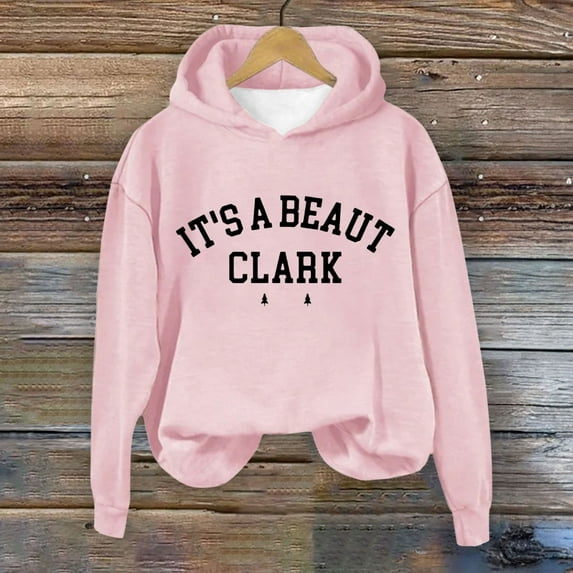 Winter Savings Clearacne Zip up Hoodie Women Women's It's A Beaut Christmas Printed Casual Hoodie Crew Neck Pullover Fun Christmas Shirt Gift