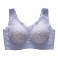 thumbnail image 1 of Winter Savings Clearance under 5.00! Lindreshi Womens Plus Size Clearance 5.00 Women's Seamless Lace Sports Bra Comfortable Breathable Base Top Underwear, 1 of 3
