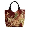 thumbnail image 1 of Christmas Savings Clearance! Cbcbtwo Tote Bag for Women, 14" Ethnic Style Phoenix Pattern Embroidery Shoulder Bag Tote Bag Handbags Office Briefcase Travel Bag Gifts for Women (Red), 1 of 5