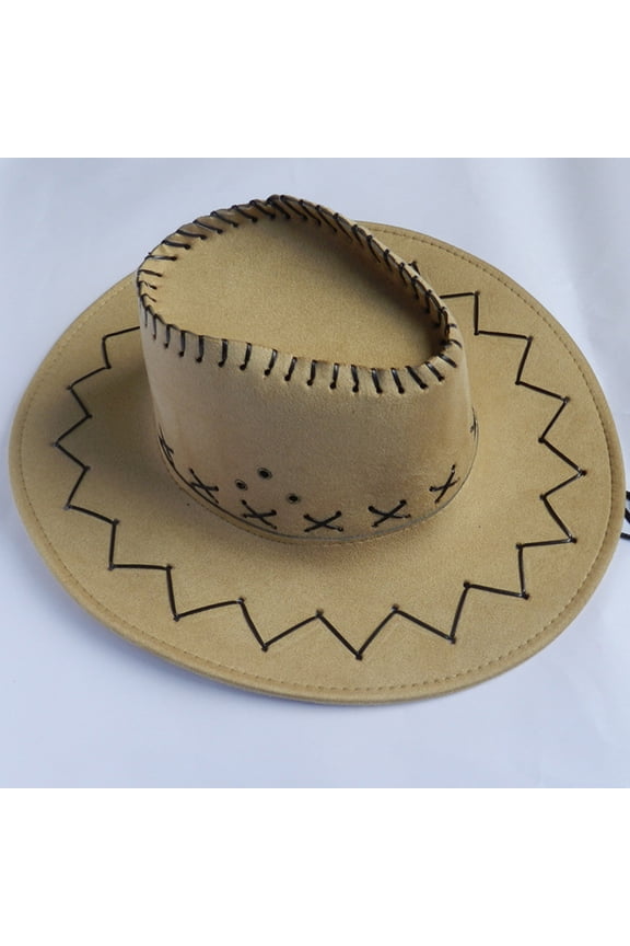 Clothing 2025 Cowboy for Women Women Men Summer Western Cowboy Hat Shapeable Wide Brim Sun Hat
