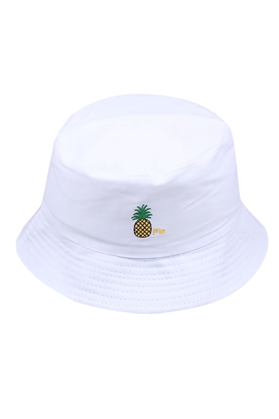 Bucket Hat, Sun Hats Beach Hat for Women Man, Summer Casual Wide Brim UV Hat Windproof Foldable Pineapple Print Sun Hat Outdoor Travel Vacation Beach Fishing Hiking