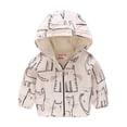 thumbnail image 1 of Edvintorg 1-6 Years Cartoon Print Jackets for Kids Boys Toddler Baby Girls Fashion Long Sleeved Hooded Coats Fall Tops Children Outerwear with Zipper, 1 of 1