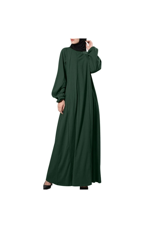 Fall Dresses for Women Homecoming Dresses Long Sleeve Neck Belt Dress Dress Solid Robe Vintage Elegant Kaftan Fashion