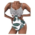 thumbnail image 1 of Lindreshi One Piece Swimsuits for Women Women Bandeau Bandage Bikini Set Push-Up Brazilian Swimwear Beachwear Swimsuit, 1 of 9
