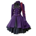 thumbnail image 1 of Winter Savings Clearance! Lindreshi Plus Size Homecoming Dresses for Teen Fashion Women Vintage Gothic Court Collar Patchwork Princess Dress, 1 of 4