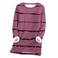 thumbnail image 1 of Winter Savings Clearance! Lindreshi Plus Size Tops Long Sleeve Clearance Women's Large Loose Raglan Top Thickened and Velvet Lamb Wool Warm Underlay, 1 of 4