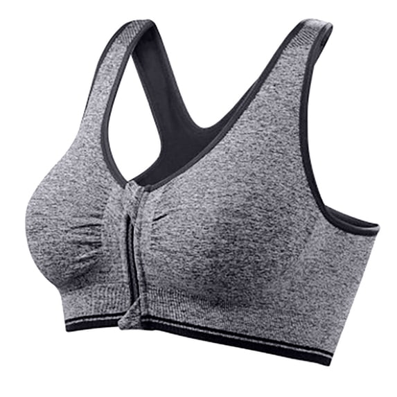 Winter Savings Clearance! Lindreshi Sports Bras for Women Front Closure Women Zip Front Sports Bra Wireless Post Bra Active Yoga Sport Yoga Bra