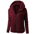 thumbnail image 1 of Lindreshi Sweaters for Women Women Hooded Sweater Coat Winter Warm Wool Zipper Coat Cotton Coat Outwear, 1 of 3