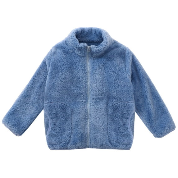 Winter Savings Clearance! Lindreshi Toddler Girl Coats and Jackets Clearance Toddler Kids Baby Boys Girls Fashion Cute Solid Color Windproof Pocket Zipper Jacket Keep Warm Coat