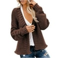thumbnail image 1 of Lindreshi Winter Sweaters for Women Women's Autumn and Winter Casual Loose Warm Knitting Cardigan Solid Color Sweater Cardigan, 1 of 6