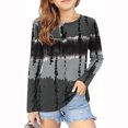 thumbnail image 1 of Nskgu Girls Striped T Shirts Cute Color Block Long Sleeve Crewneck Tops Fall Clothes for Teens Girls, 1 of 5