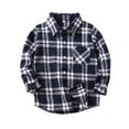 thumbnail image 1 of Winter Savings Clearance! Stamzod Toddler Long Sleeve Shirt Baby Boy Girl Plaid Top For Toddler Spring Fall Winter Coat For Kids 12M-10Y Jackets For Kids Girls Children Clothes Boys, 1 of 5