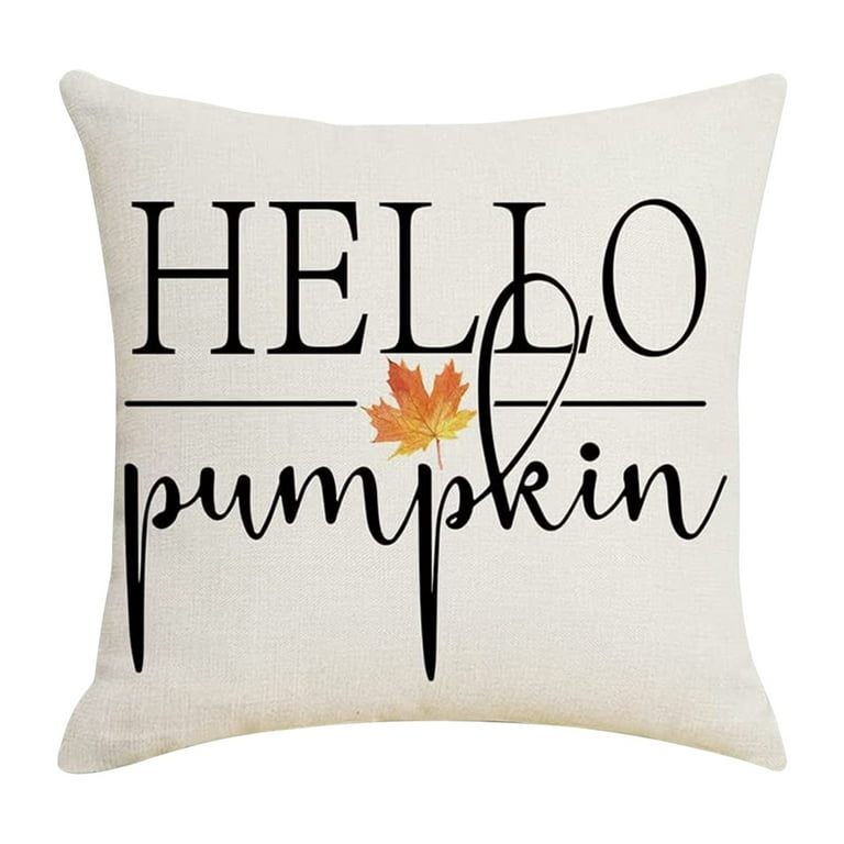 Fall Harvest Decorative Throw Pillow Covers 18x18in