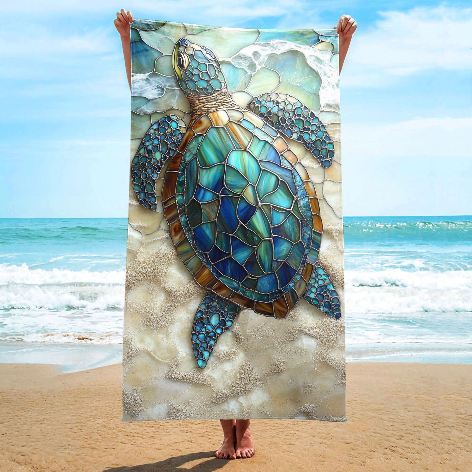 Personalized Quick-Dry Beach Towels - Large Sandless Microfiber Towels For Pool, Travel, Gym, 30x60 Or 40x70 Inch