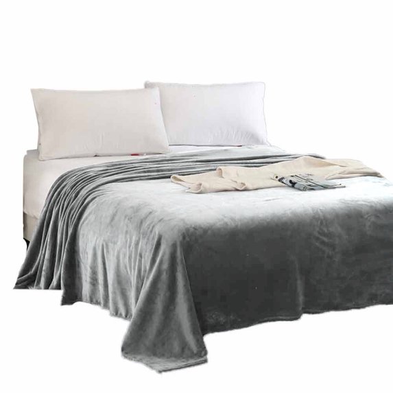 Winter Savings Clearance! SuoKom Super Soft Warm Solid Warm Micro Plush Fleece Blanket Throw Rug Sofa Bedding