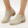 thumbnail image 1 of Suokom Boots for Women, Retro Flat Bottom Casual Boots Plus Size Slip On Double Zipper Shoes Cowboy Boots for Women, 1 of 8