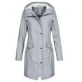 thumbnail image 1 of Winter Savings Clearance! Suokom Jackets for Women Waterproof Lightweight Mountain Ski Jacket Long Pure Color Windproof Rainproof Hoodied Jackets Winter Coat for Winter Outdoor Hiking Skiing, 1 of 4