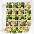 thumbnail image 1 of karymi 12Pcs 3.15In Christmas Balls with Bow Flocked Christmas Tree Ornaments Plastic Balls Xmas Decorative Hanging Ornaments Christmas Tree Decorations Gifts, 1 of 9