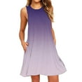 thumbnail image 1 of Winter Savings! Enjoytime Plus Size Casual Summer Dresses for Women Fashion Solid Color Tank Dress Round Neck Sleeveless Loose Comfy Sundresses for Women 2024, 1 of 4