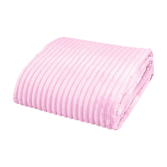 JOGZMZ Flannel Blanket Soft Warm Cozy Bed Blanket Plush Sofa Throw Blanket Pink 39.37×47.24Inch