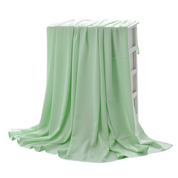 JOGZMZ Ice Blankets for Hot Sleepers and Night Sweats-Ice Blanket for All-Season-Ultra-Cool Lightweight Blanket-Ice Blankets Absorbs Body Heat to Keep Cool On Warm Green 59×78.74Inch