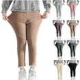 thumbnail image 1 of Loopsun Kids Fall Winter Long Pants, Toddler Girls Leggings, Girls Casual Sports Solid Lace Leggings Outside Comfortable Daily Slim Long Pants Dark Gray, 2-3Years, 1 of 4
