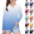 thumbnail image 1 of Loopsun Kids Winter Tops, Toddler Girls Long Sleeve T Shirts, Toddler Girls Casual V Neck Long Sleeve Print Pullover Tshirts Top Wine, 7-8 Years, 1 of 5