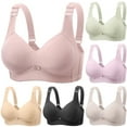 thumbnail image 1 of Loopsun Womens Bras Plus Size, Push up Bra for Women, Women's Plus Size Lightweight Push Up Breathable Comfortable Underwear Daily Wireless Bra Black, 42/95BC, 1 of 3
