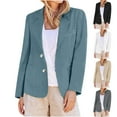 thumbnail image 1 of Loopsun Womens Outerwear Jackets, Blazer for Women, Women's Casual Solid Color Long Sleeve Blazer Jacket Beige, M, 1 of 4