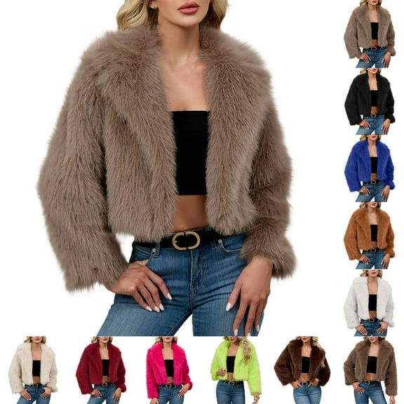 Loopsun Womens Outerwear Jackets, Winter Fleece Coats for Women, Women's Soft Solid Color Long Sleeve Stand Collar Warm Jacket Blue, M