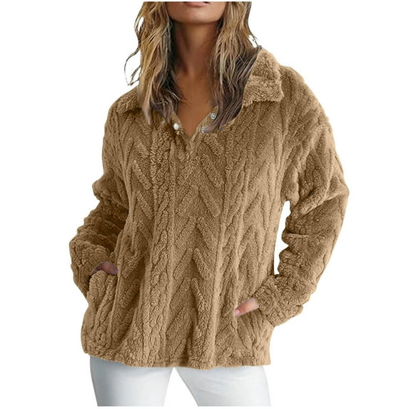 Winter Fashion Women's Casual Long Sleeve Stand-up Collar Blouse Loose Pullover Sweatshirt Tops My Items