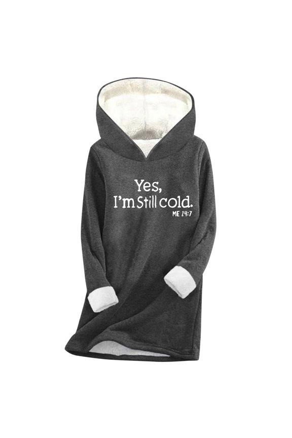 Winter Pohista Fashion Women's Thickened Casual Pullover Letter Print Sweatshirt Long Sleeve Hooded Sweatshirt My Order My Items
