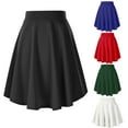thumbnail image 1 of SROBPTY Womens Skirts, Skirts for Women Trendy, Women's Fashion Solid High Waist Workout Mini Skirt Black,XL, 1 of 3