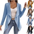 thumbnail image 1 of SROBPTY Womens Winter Jackets, Front Open Coats for Women, Women's Casual Loose Solid Color Long Sleeve Lightweight Jacket Khaki,XXXXL, 1 of 4