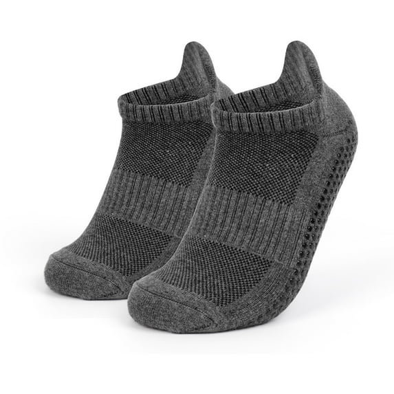Winter Savings! TMOYZQ Unisex Non Slip Grip Socks Slipper Socks for Yoga, Hospital, Pilates, Barre | Ankle, Cushioned