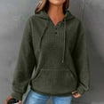 thumbnail image 1 of Titcea Hoodies for Women Solid Color Oversized Drawstring Long Sleeve Hoodie with Pockets Loose Casual Pullover Sweatshirt, 1 of 8
