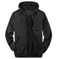 thumbnail image 1 of Titcea Mens Jacket Lightweight Mesh Breathable Solid Color Long Sleeve Hooded Puffer Jacket with Pockets Fall Winter Warm Outdoor Hiking Windbreaker, 1 of 4