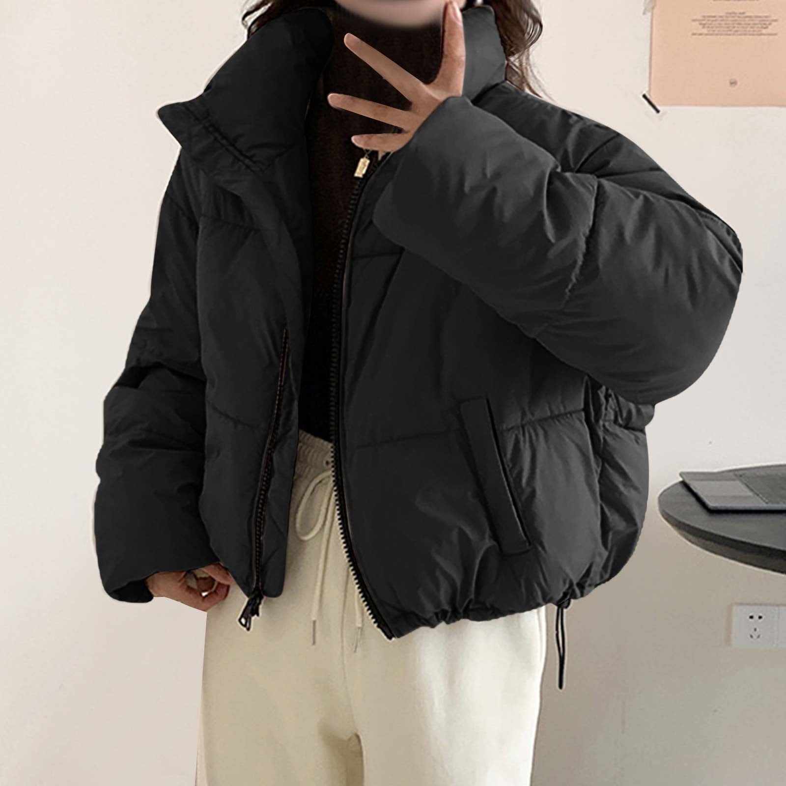 No Boundaries Puffer Jacket, Women's and Women's Plus