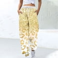thumbnail image 1 of Winter Savings! Titcea Women's Pants Fashion Printed Elastic Waisted Drawstring Sweatpants with Pockets Loose Comfort Casual Joggers, 1 of 5