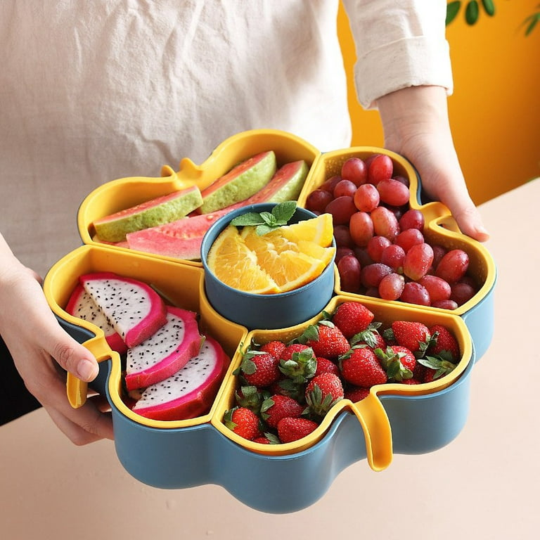 Buy Wholesale China Rotating Plastic Household Split Hot Pot Vegetable  Platter Double-layer Fruit Platter Vegetable Bask & Eco-friendly Plastic  Fruit Trays at USD 7.25